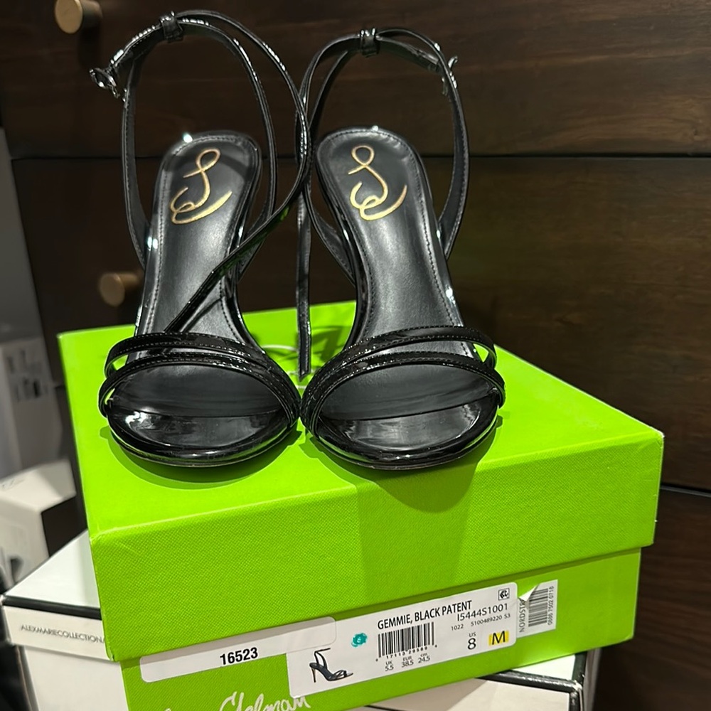 Sam Edelman Black Strappy Heels